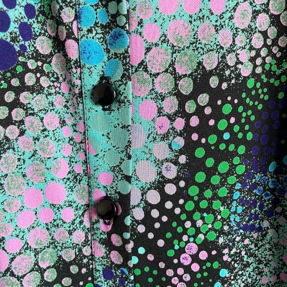 Vintage Y2K Betsy Johnson Black Label 90's Bubble Shirt Dress Size L - Picture 5 of 9